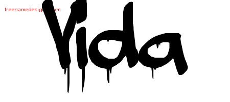 Vida Graffiti Name Tattoo Designs