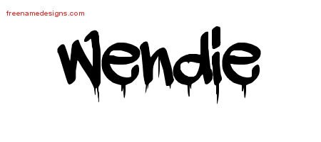 Wendie Graffiti Name Tattoo Designs