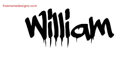 William Graffiti Name Tattoo Designs