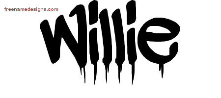 Willie Graffiti Name Tattoo Designs