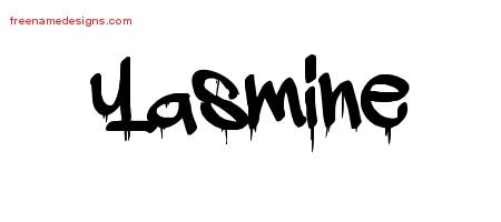Yasmine Graffiti Name Tattoo Designs