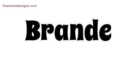 Brande Groovy Name Tattoo Designs