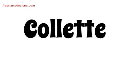 Collette Groovy Name Tattoo Designs