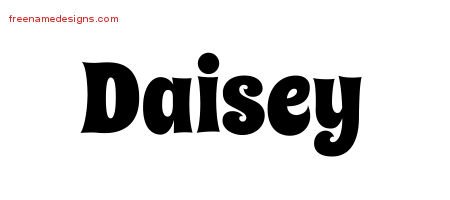 Daisey Groovy Name Tattoo Designs