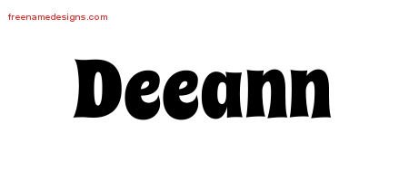 Deeann Groovy Name Tattoo Designs