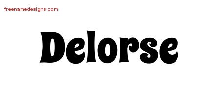 Delorse Groovy Name Tattoo Designs