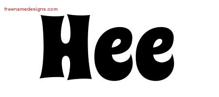 Hee Groovy Name Tattoo Designs
