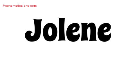 Jolene Groovy Name Tattoo Designs