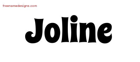 Joline Groovy Name Tattoo Designs