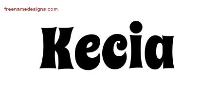 Kecia Groovy Name Tattoo Designs