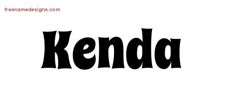 Kenda Groovy Name Tattoo Designs