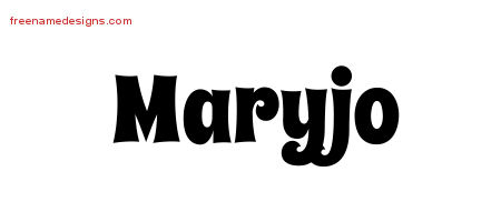 Maryjo Groovy Name Tattoo Designs