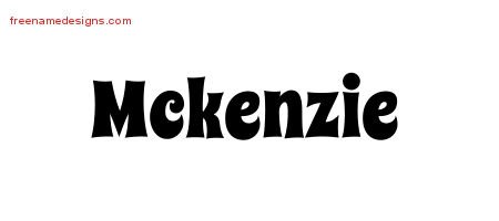 Mckenzie Groovy Name Tattoo Designs