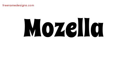 Mozella Groovy Name Tattoo Designs