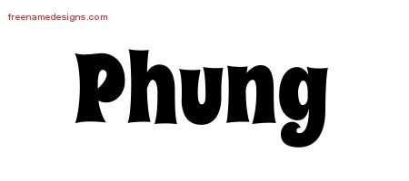 Phung Groovy Name Tattoo Designs