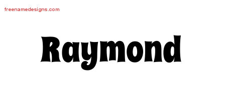 Raymond Groovy Name Tattoo Designs