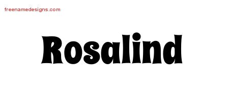 Rosalind Groovy Name Tattoo Designs