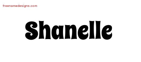 Shanelle Groovy Name Tattoo Designs