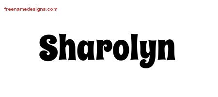 Sharolyn Groovy Name Tattoo Designs