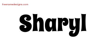 Sharyl Groovy Name Tattoo Designs
