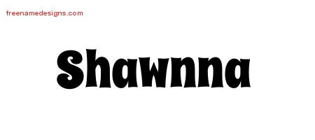 Shawnna Groovy Name Tattoo Designs