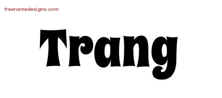 Trang Groovy Name Tattoo Designs
