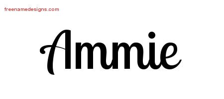 Ammie Handwritten Name Tattoo Designs