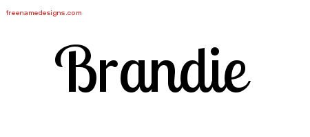 Brandie Handwritten Name Tattoo Designs
