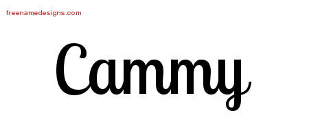 Cammy Handwritten Name Tattoo Designs