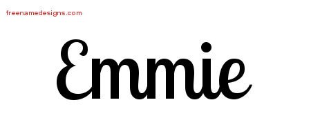 Emmie Handwritten Name Tattoo Designs