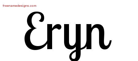 Eryn Handwritten Name Tattoo Designs