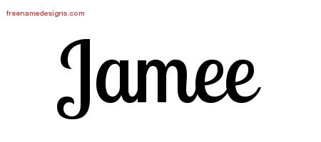Jamee Handwritten Name Tattoo Designs