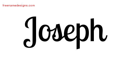 Joseph Handwritten Name Tattoo Designs