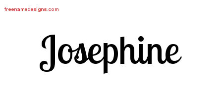 Josephine Handwritten Name Tattoo Designs