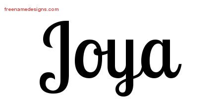 Joya Handwritten Name Tattoo Designs