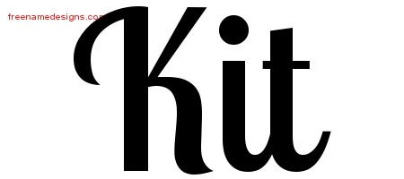 Kit Handwritten Name Tattoo Designs