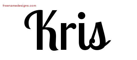 Kris Handwritten Name Tattoo Designs