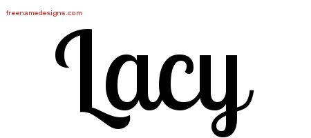 Lacy Handwritten Name Tattoo Designs