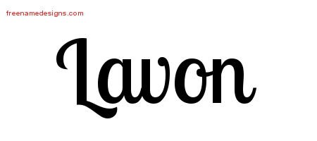 Lavon Handwritten Name Tattoo Designs