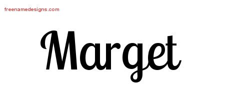 Marget Handwritten Name Tattoo Designs