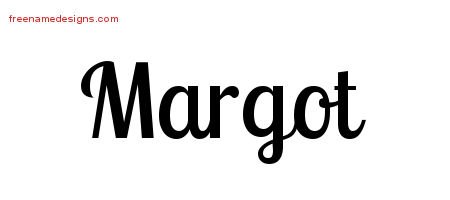 Margot Handwritten Name Tattoo Designs