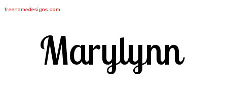 Marylynn Handwritten Name Tattoo Designs