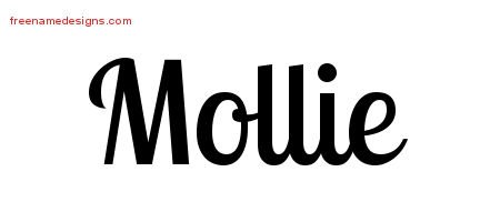 Mollie Handwritten Name Tattoo Designs
