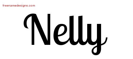 Nelly Handwritten Name Tattoo Designs