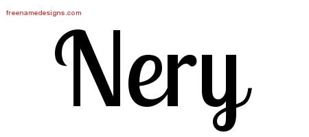 Nery Handwritten Name Tattoo Designs