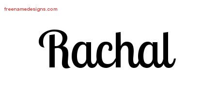 Rachal Handwritten Name Tattoo Designs