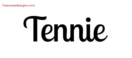 Tennie Handwritten Name Tattoo Designs