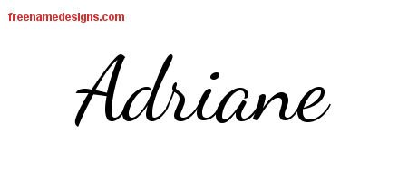 Adriane Lively Script Name Tattoo Designs