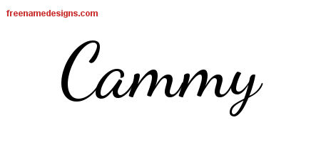 Cammy Lively Script Name Tattoo Designs