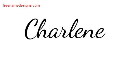Charlene Lively Script Name Tattoo Designs